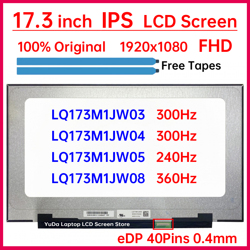 Pc Gaming Lenovo - 17.3 Inch Laptop LCD Screen LQ173M1JW03