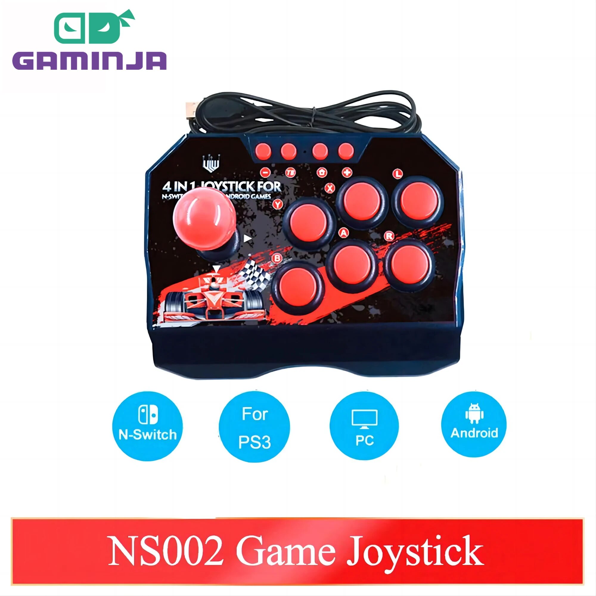 Pc Gaming Emulator - GAMINJA NS002 4 In 1 Retro