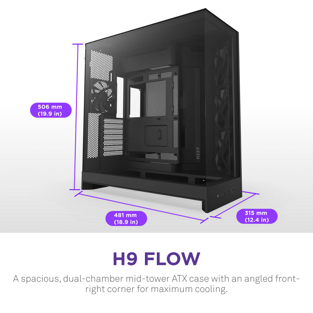 2025 New NZ/XT H9 Flow Black W - Pc Gaming Nz 评论和价格