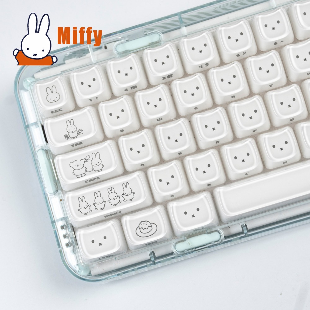 Kawaii Miffy Keycaps Cute Rabb - Pc Gaming Gratis 评论和价格