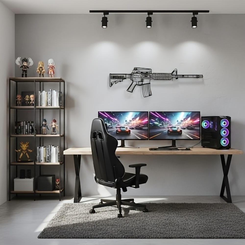 CIFbuy M4 Rifle AR15 Gun Silho - Gaming Desk Mat 评论和价格