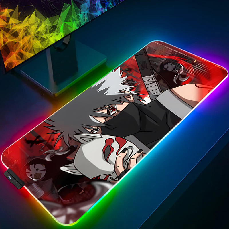 RGB Mouse Pad Naruto Kakashi H - Pc Gaming Naruto 评论和价格