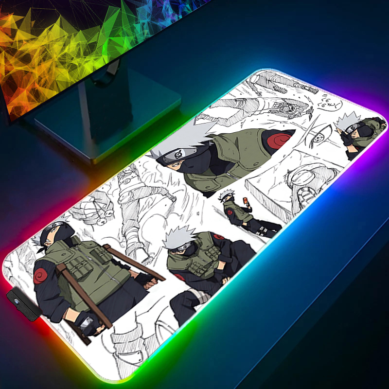 RGB Mouse Pad Naruto Kakashi H - Pc Gaming Naruto 评论和价格