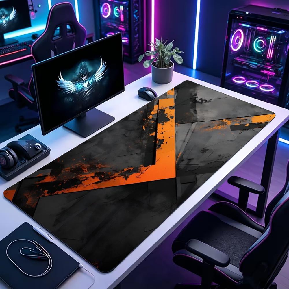 Black Orange Crack Geometric L - Pc Gaming Orange 评论和价格
