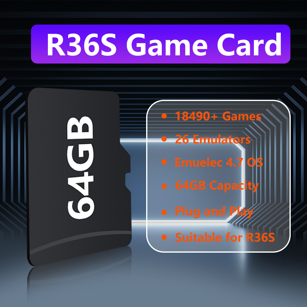 64GB Game Card for R36S Game C - Pc Gaming Emulator 评论和价格