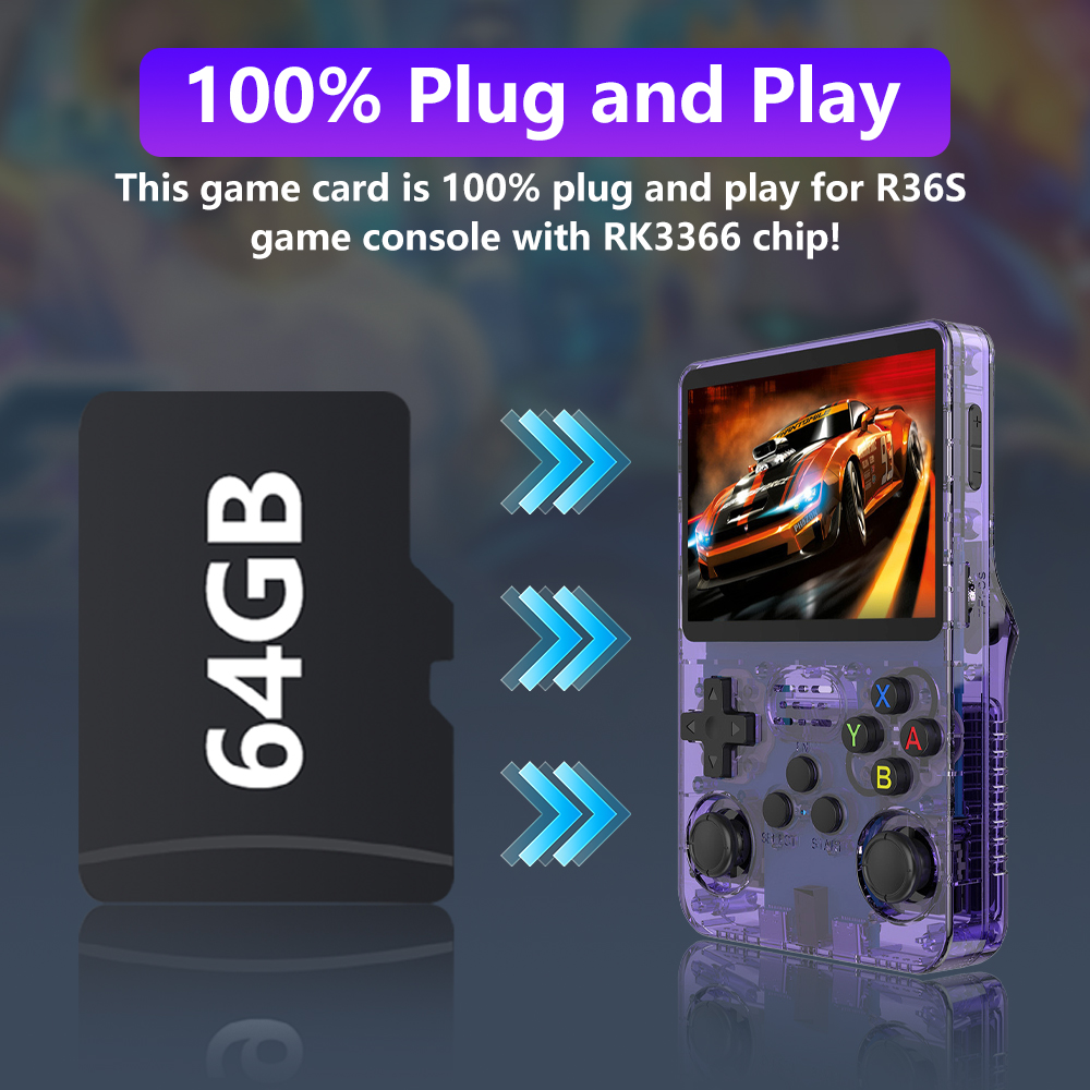 64GB Game Card for R36S Game C - Pc Gaming Emulator 评论和价格