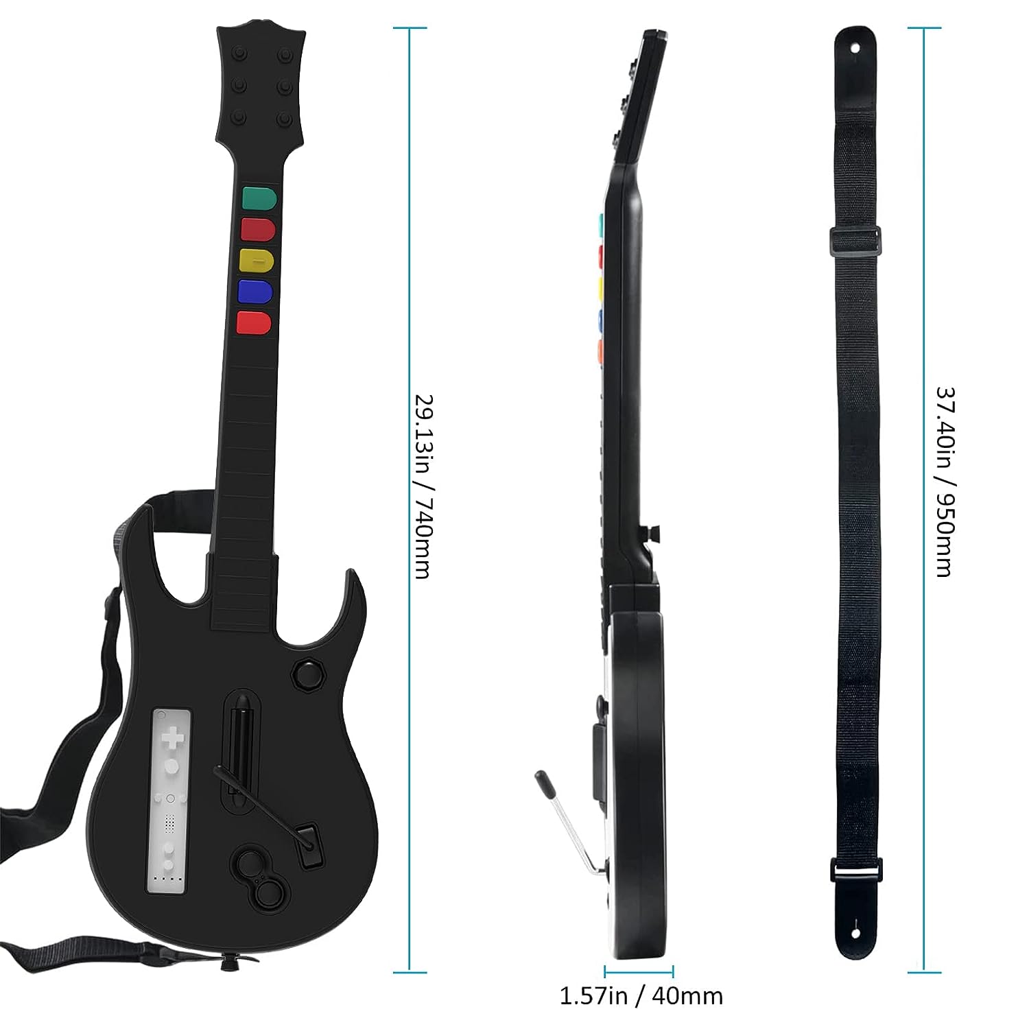 DOYO Wii Guitar Hero, Wireless - Pc Gaming Emulator 评论和价格