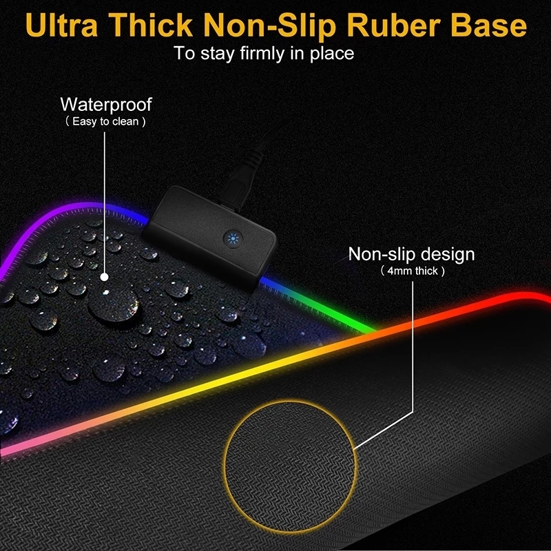 LED Light Mousepad RGB Keyboar - Rgb Mousepad 评论和价格