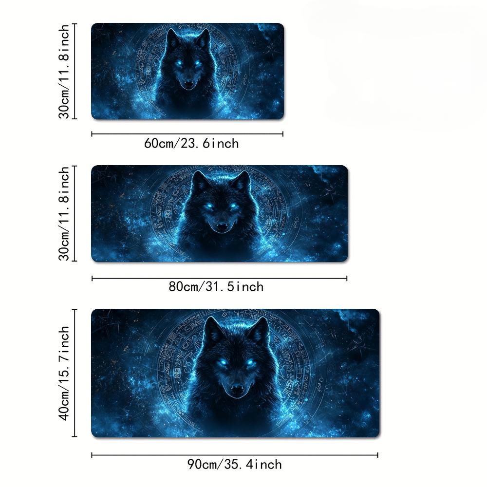 Fantasy Wolf Totem Mouse Pad D - Gaming Desk Mat 评论和价格