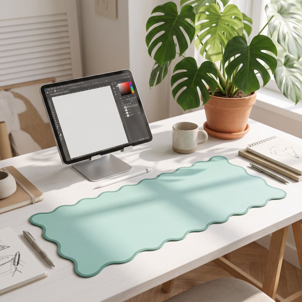 Sweet PU Leather Desk Pad Non  - Gaming Desk Mat 评论和价格