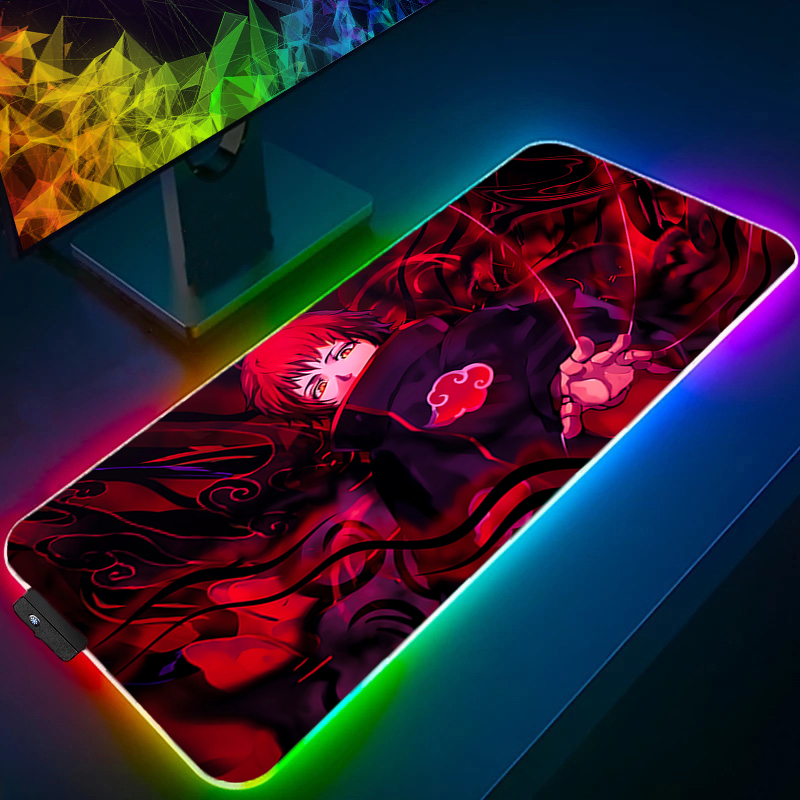 RGB Large Gaming Mouse Pad Nar - Pc Gaming Naruto 评论和价格