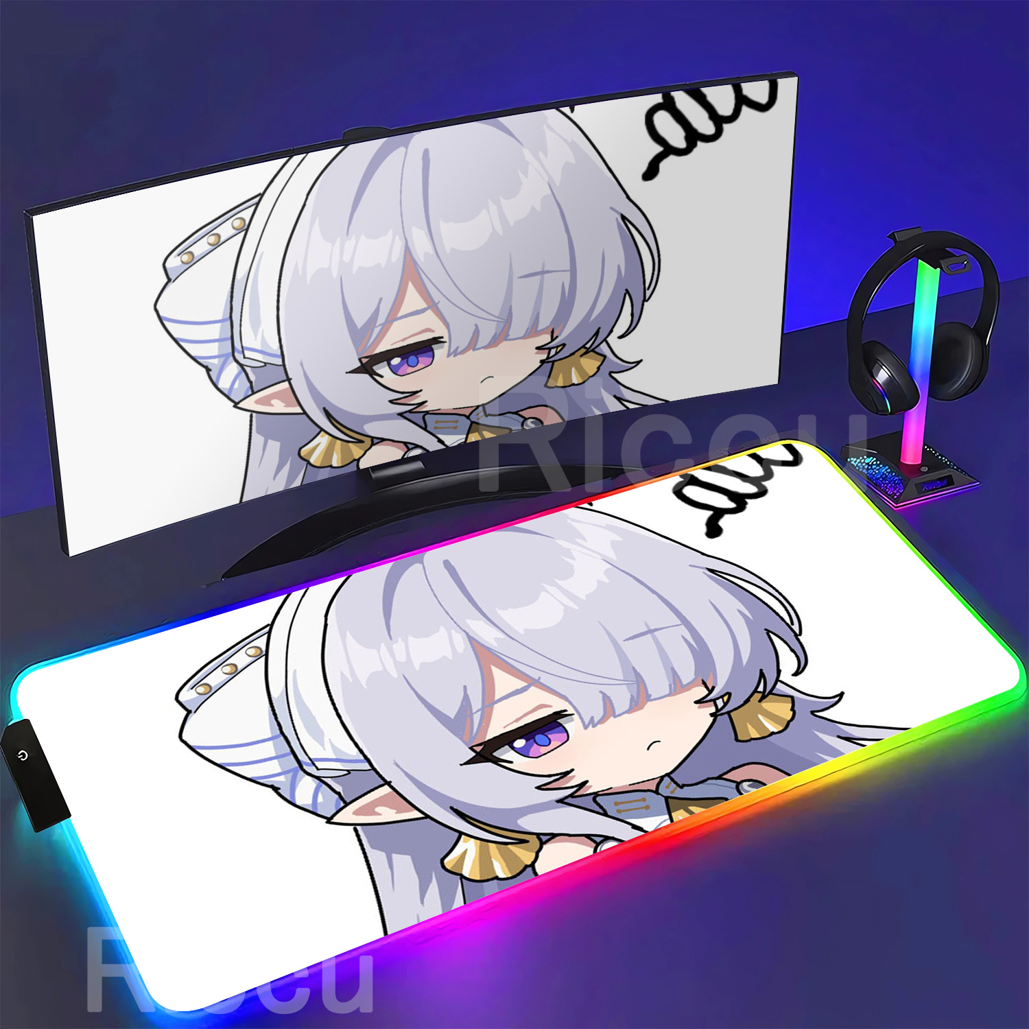 RGB Mouse Pad Velina Airgid Ze - Pc Gaming Zone 评论和价格