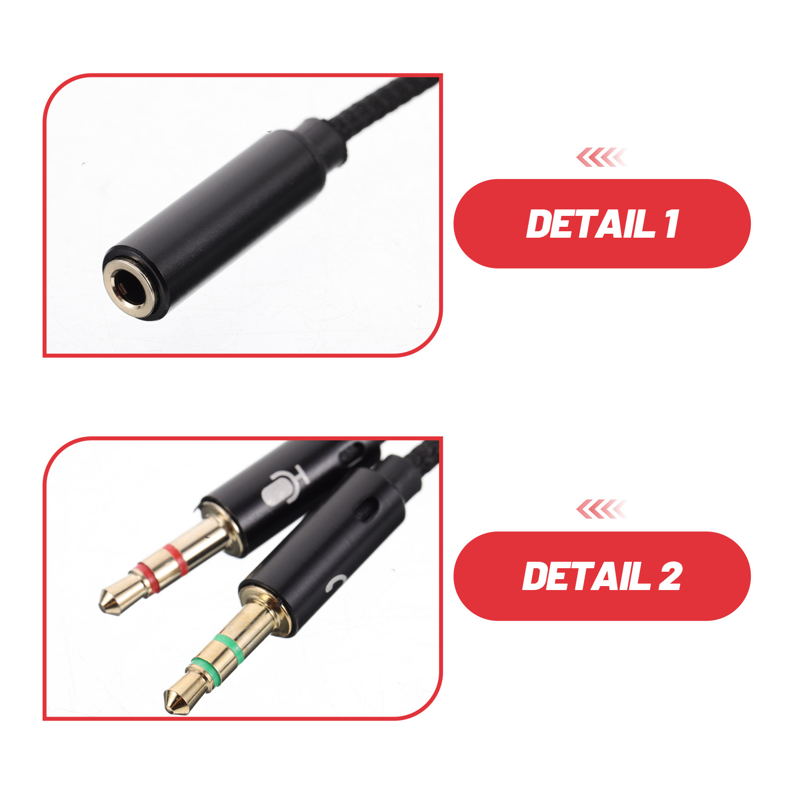 5Pcs 3.5mm Female to Male Micr - Pc Gaming Online 评论和价格