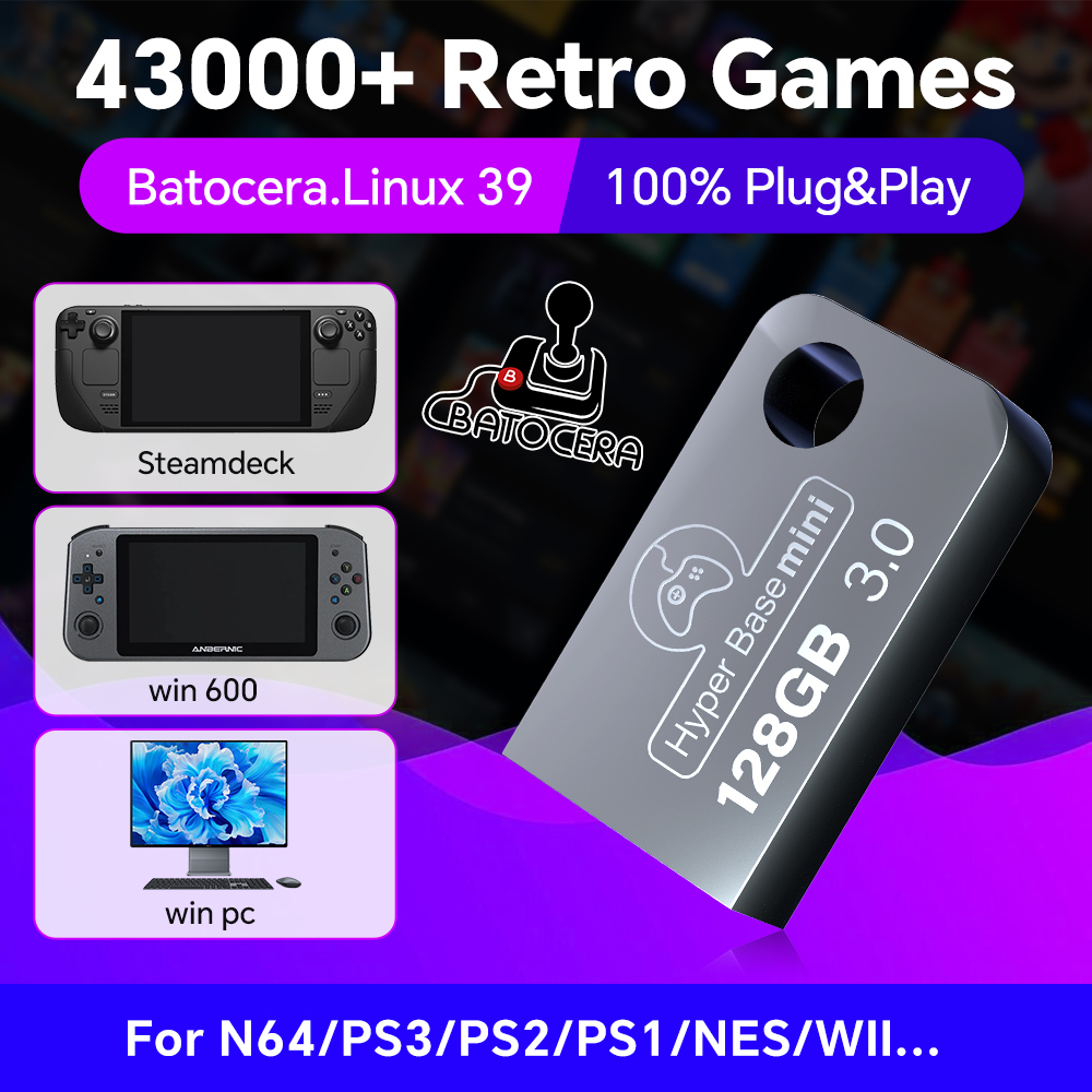 Batocera 128G USB Flash Drive  - Pc Gaming Emulator 评论和价格