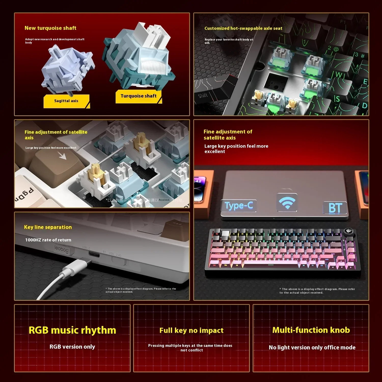 New Colors LEOBOG Hi75 Hi75C H - Pc Gaming Orange 评论和价格